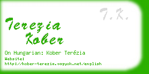 terezia kober business card
