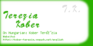 terezia kober business card